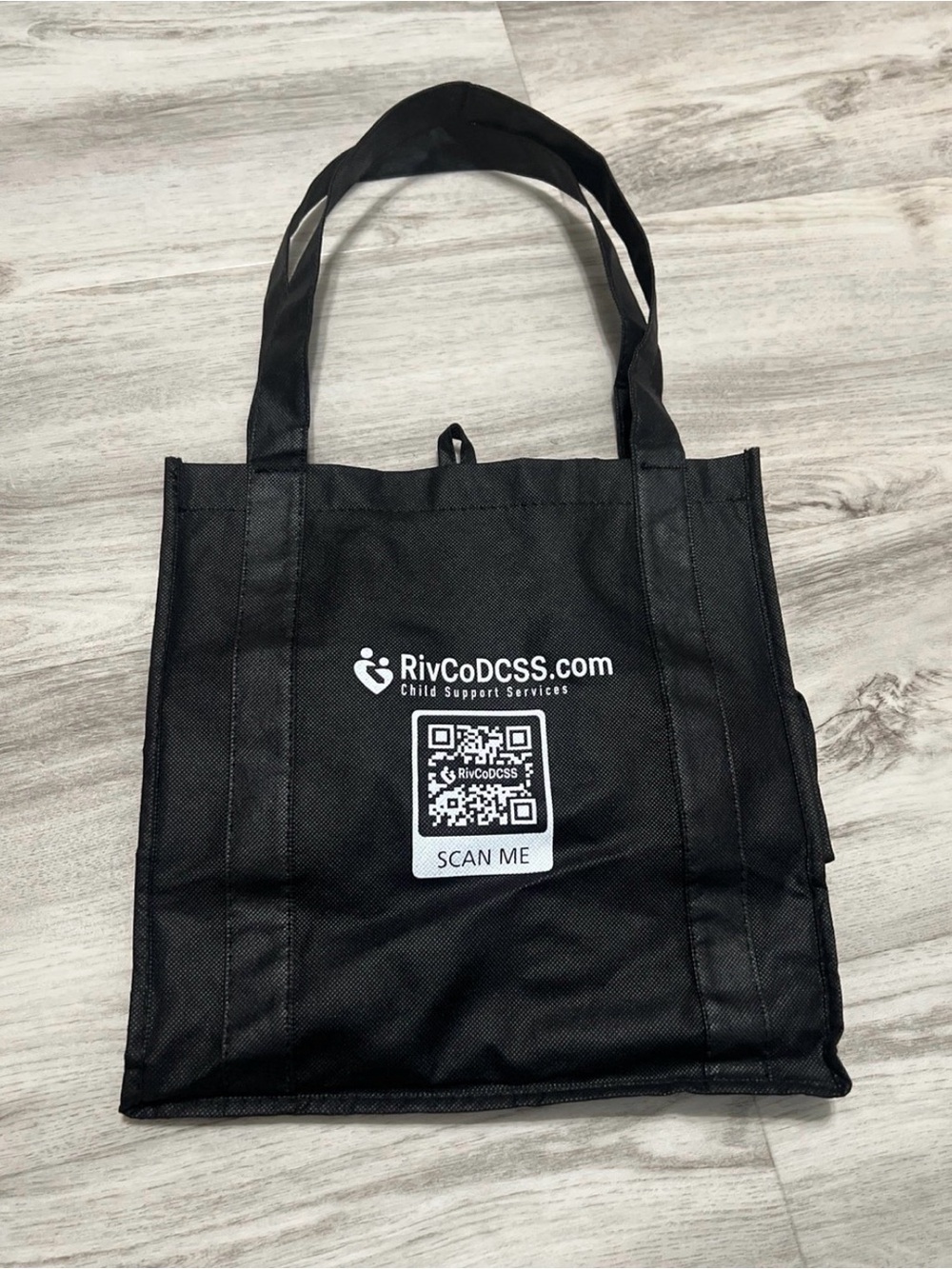 RivCoDCSS Black Promotional Tote Bag